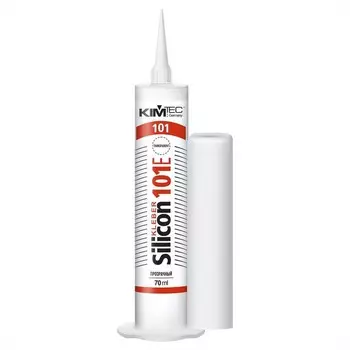 Герметик KIM TEC 101Е, силиконовый, универсальный, прозрачный, 70 мл