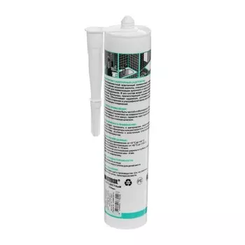 Герметик MASTERSIL, силиконовый, санитарный, бесцветный, 310 мл