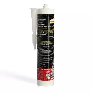 Герметик МОМЕНТ ГЕРМЕНТ, силиконовый, универсальный, белый, 280 г