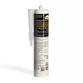Герметик МОМЕНТ ЭКСПРЕСС, силиконовый, санитарный, белый, 280 мл