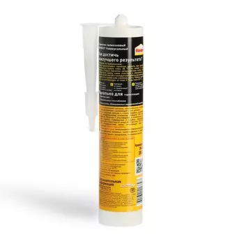 Герметик МОМЕНТ, силиконовый, универсальный, прозрачный, 280 мл