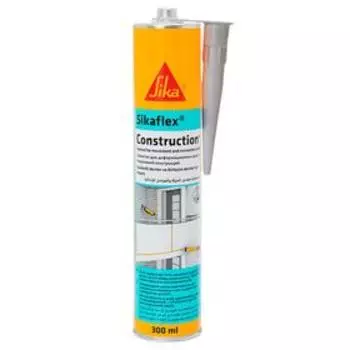 Герметик полиуретановый SikaFlex Construction, серый, 300 мл