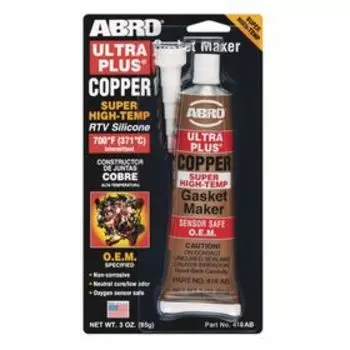 Герметик прокладок ABRO OEM сверхвысокотемпературный, медь, 85 г 418-AB