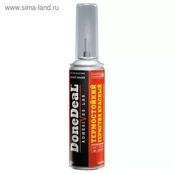 Герметик силиконовый DONE DEAL красный 205г