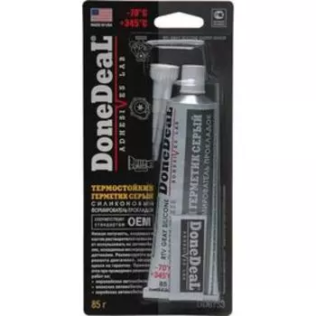 Герметик силиконовый DONE DEAL серый 85 г