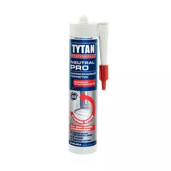 Герметик Tytan Professional Neutral PRO 26081, силиконовый, нейтральный, бесцветный, 280 мл