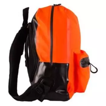 Герморюкзак CITY с объемным карманом, 20л ПВХ трикотаж, оранжевый