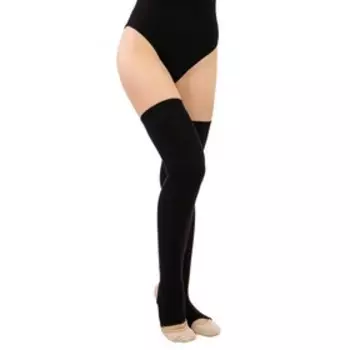 Гетры для гимнастики и танцев Grace Dance №5, длина 70 см, цвет чёрный