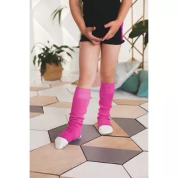 Гетры для танцев №5, без носка и пятки, L= 70 см, цвет фуксия