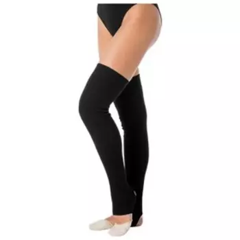 Гетры для гимнастики и танцев Grace Dance №1, длина 80 см, цвет чёрный