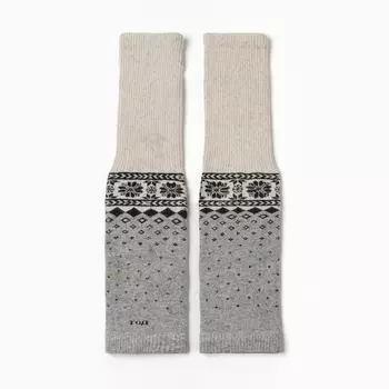 Гетры женские из монгольской шерсти, цвет белый