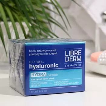 Гиалуроновый крем Librederm Eco-refill ультраувлажняющий дневной для сухой кожи 50 мл