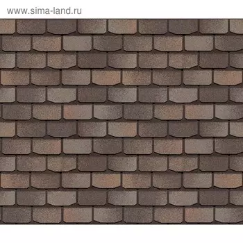 Гибкая черепица DCKE PIE PREMIUM ЖЕНЕВА, цвет вагаси, 3.1 м