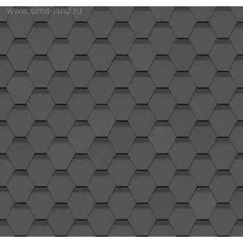 Гибкая черепица DCKE PIE STANDARD СОТА, цвет серый, 3 м