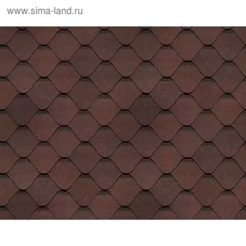 Гибкая черепица Docke PIE PREMIUM НИЦЦА, цвет какао, 2.9 м