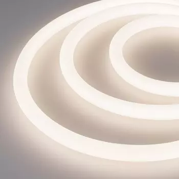 Гибкий неон Arlight, 18x18мм, LED/м-336-SMD2835-24V, 16 Вт/м, IP65, 4000К