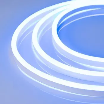 Гибкий неон Arlight 8.5 16 мм, IP67, SMD2835, 108 LED/м, 24 В, свечение синее