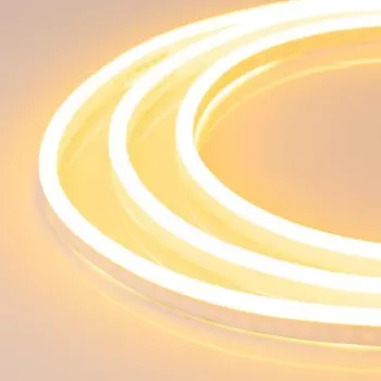 Гибкий неон Arlight 8.5 16 мм, IP67, SMD2835, 108 LED/м, 24 В, свечение жёлтое