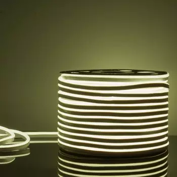 Гибкий неон Elektrostandard, IP67, 2835, 120 LED/м, 220В, односторонний, свечение холодное белое