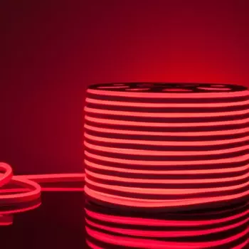 Гибкий неон Elektrostandard, IP67, 2835, 120 LED/м, 220В, односторонний, свечение красное