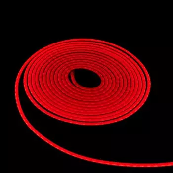Гибкий неон Luazon Lighting 6 12 мм, IP65, 10 м, SMD2835, 120 LED/м, 12 В, свечение красное