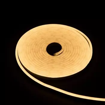 Гибкий неон Luazon Lighting 6 12 мм, IP65, 50 м, SMD2835, 120 LED/м, 12 В, свечение тёплое белое