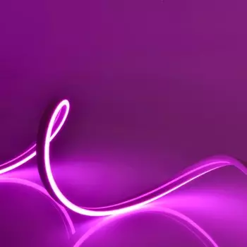 Гибкий неон Uniel, 6х12 мм, IP67, 5 м, 120 LED/м, 12 В, свечение фиолетовое