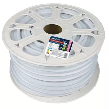 Гибкий неон Uniel, IP67, 50 м, 120LED/м, 8Вт/м, 2835, 220 В, свечение розовое