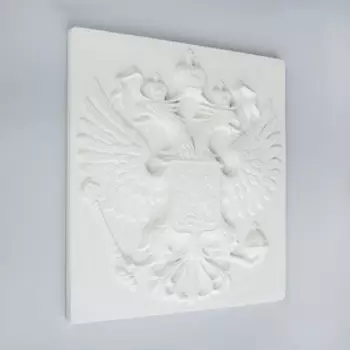 Гипсовая фигура Герб РФ, 44 х 48 х 3 см