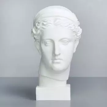 Гипсовая фигура Голова Дианы, 20 х 34 х 37 см