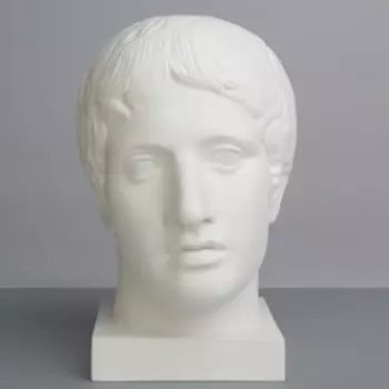 Гипсовая фигура Голова Дорифора, 21 х 29 х 35 см