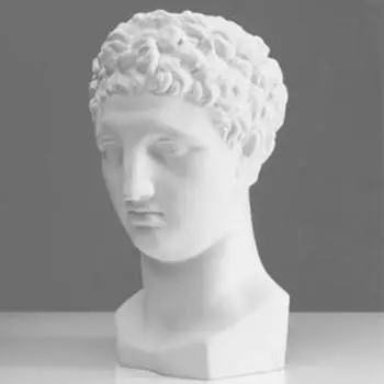 Гипсовая фигура Голова Гермеса, 22 х 27 х 46 см