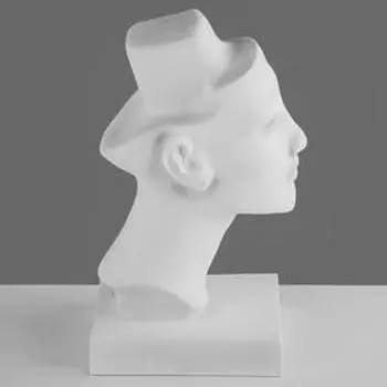 Гипсовая фигура голова Нефертити (стилизованная), 17 х 17 х 30 см