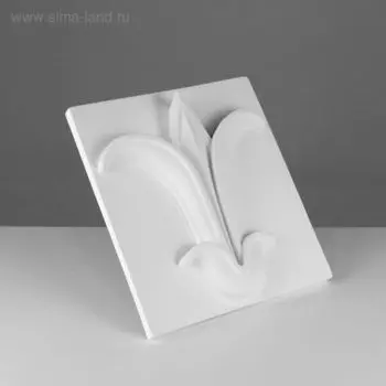 Гипсовая фигура Орнамент: Цветок Лотоса, 32 х 36 х 6 см