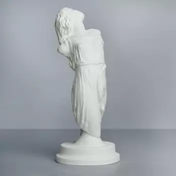 Гипсовая фигура Торс танцующей менады Вакханки, 21.5 х 21.5 х 52 см