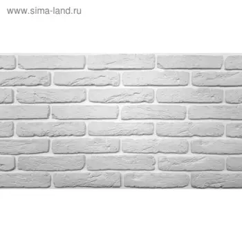 Гипсовая плитка «Рим», белая, 1 кв м