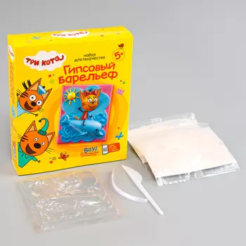 Гипсовый барельеф «Три кота. Мечта Карамельки»