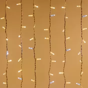 Гирлянда Arlight «Занавес» 2 3 м, IP65, белая каучуковая нить, 760 LED, свечение тёплое белое, мерцание белым, 220 В