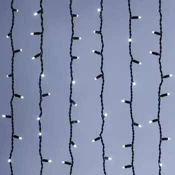 Гирлянда Arlight «Занавес» 2 3 м, IP65, тёмная каучуковая нить, 760 LED, свечение белое, 8 режимов, 220 В