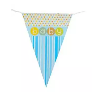 Гирлянда Baby, в полосочку и горошек, длина 230 см, цвета МИКС