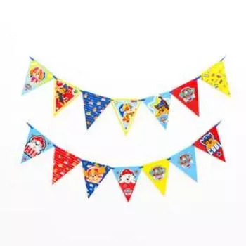 Гирлянда бумажная «Щенячий патруль. Персонажи», флажки