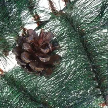 Гирлянда новогодняя «Серебро с шишками» ёлочная, 270 см, 110 веток