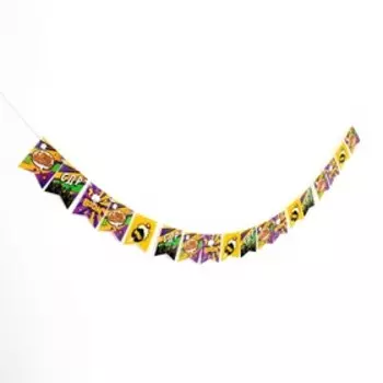 Гирлянда Флажки «Ночной город. С Днём Рождения!», 300 см, 1 шт.