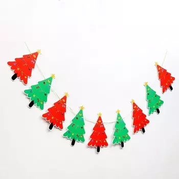 Гирлянда бумажная «Ёлочка», длина 3 м