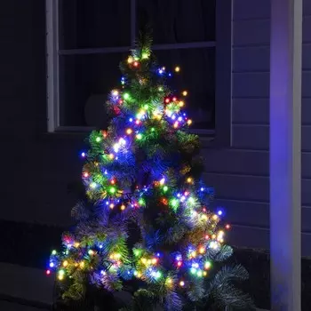 Гирлянда «Кластер» 3 м, IP44, УМС, тёмная нить, 288 LED, свечение мульти, 8 режимов, 24 В