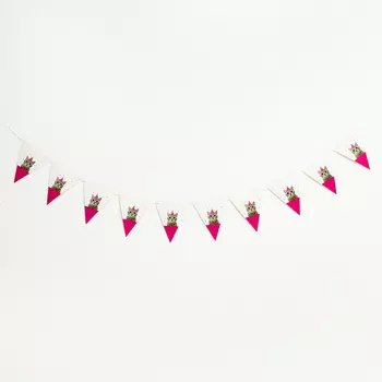 Гирлянда бумажная «Котик»