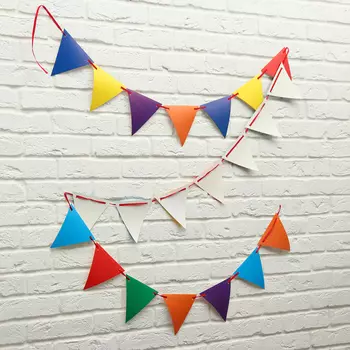 Гирлянда на ленте "Радужная" 400 см