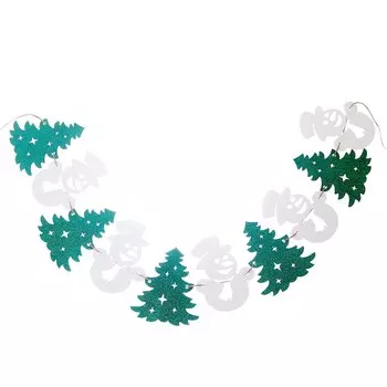 Гирлянда бумажная «Новогодняя», 2,5 метра