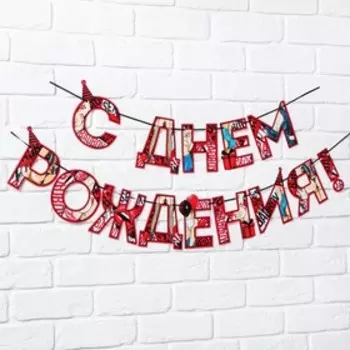 Гирлянда «С днем Рождения», 18+, длина 250 см