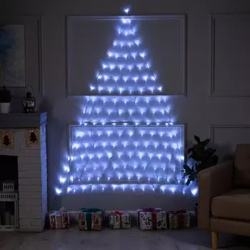 Гирлянда «Сеть-ёлка» 2 2 м, IP20, тёмная нить, 152 LED, свечение белое, 8 режимов, 220 В